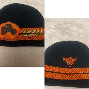 *Monster Trucks Monster Jam maximum destruction orange black beanie Max-D